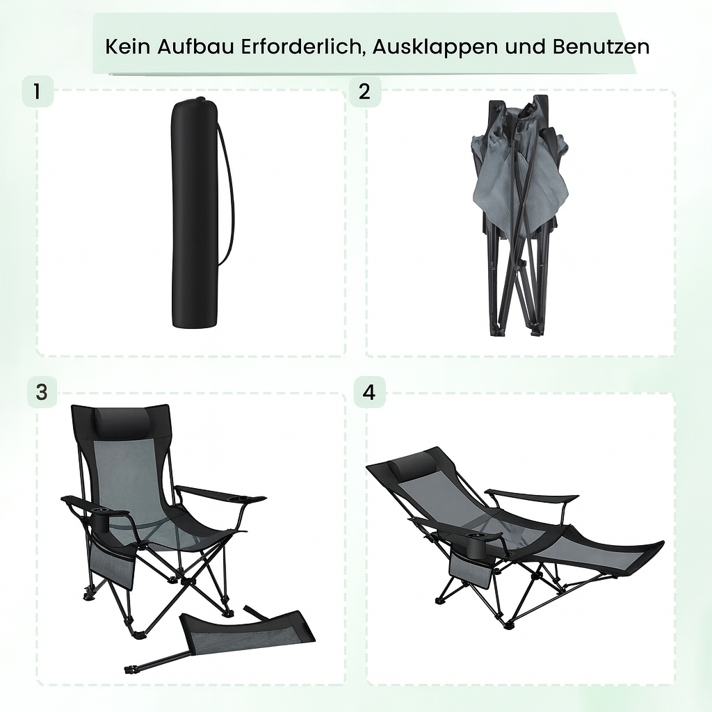 Faltbarer Outdoor-Liegestuhl